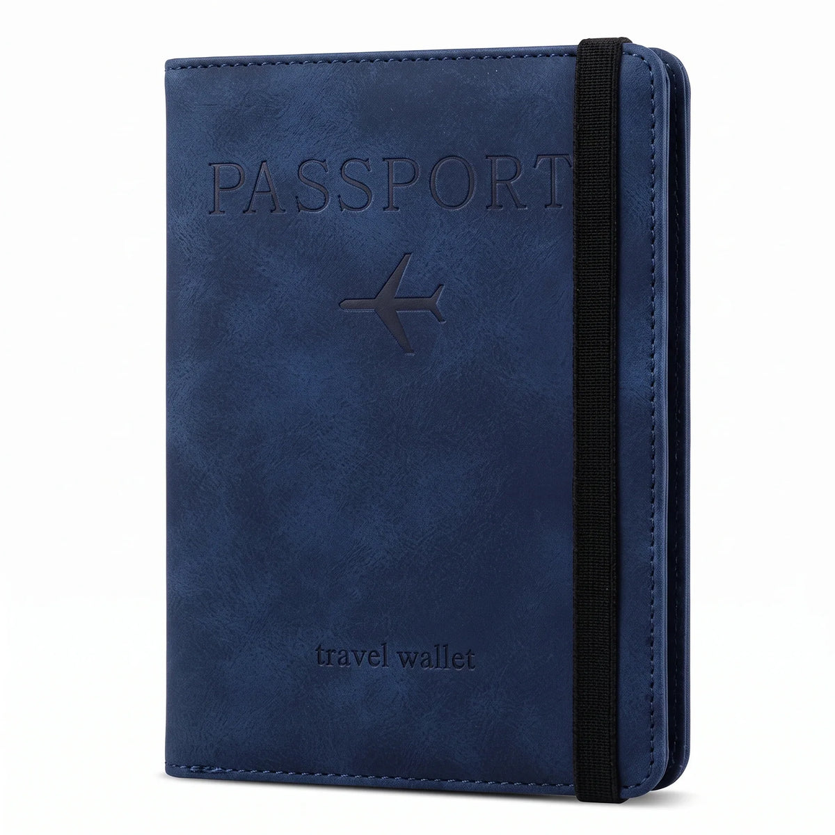 Collection Porte-passeports — porte-passeport bleu marine sur fond blanc Image