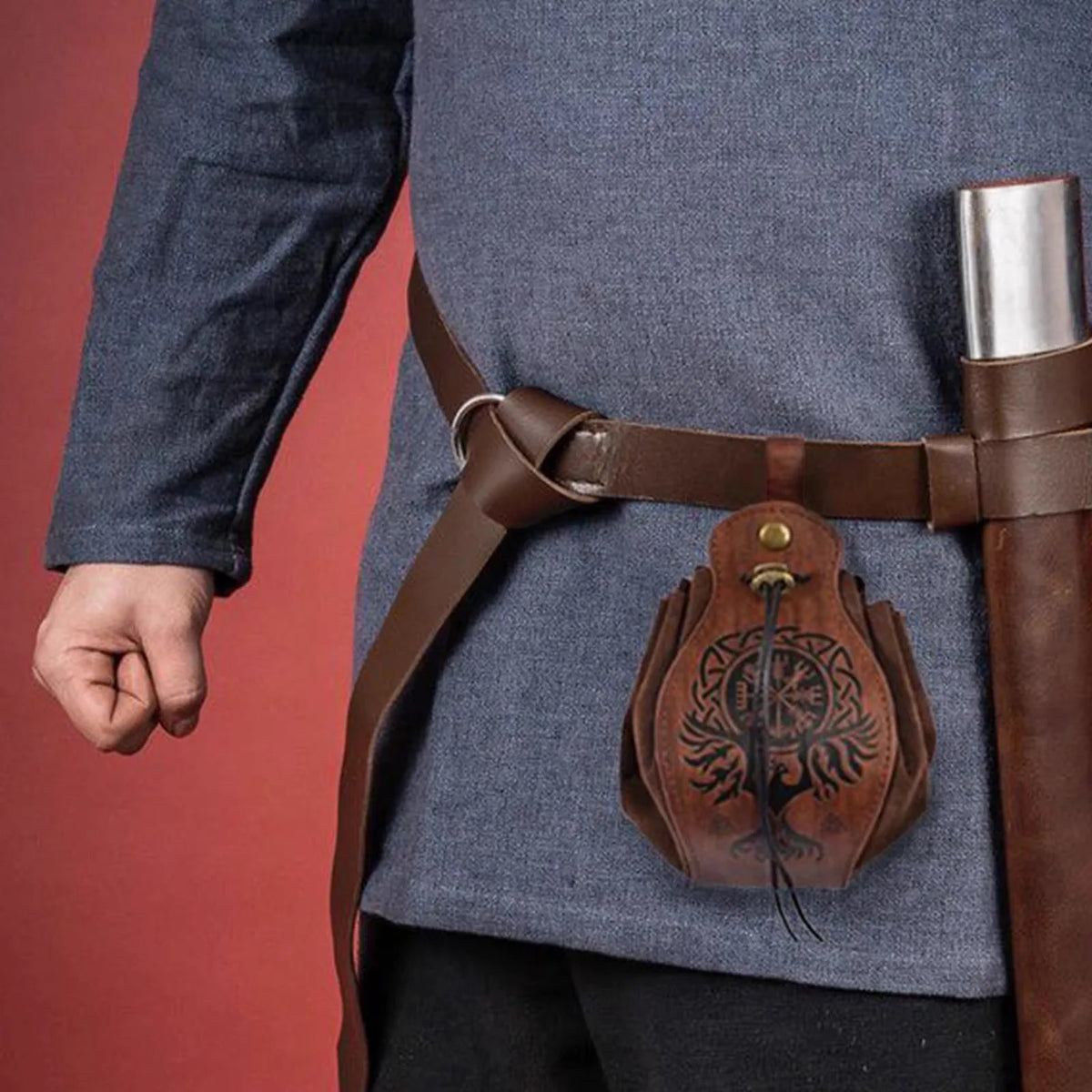 Les Sables-d'Olonne, sac banane rétro simili cuir, pochette à monnaie, vue produit 3 (3 sur 10)
