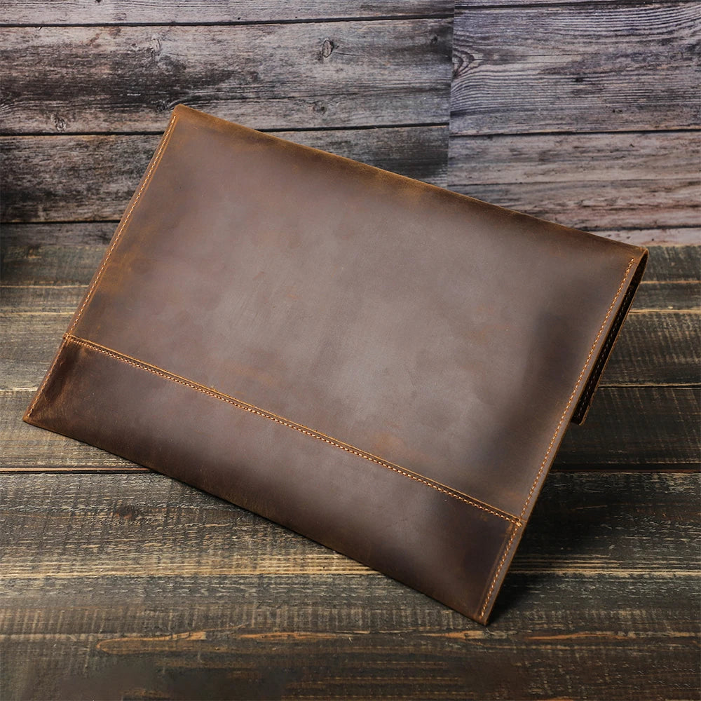 Aix-en-Provence, étui macbook air 13 en cuir véritable, vue produit 4 (4 sur 7)