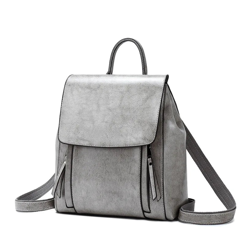 Valence, sac à dos bandoulière en cuir véritable, vue produit 9 (9 sur 10)