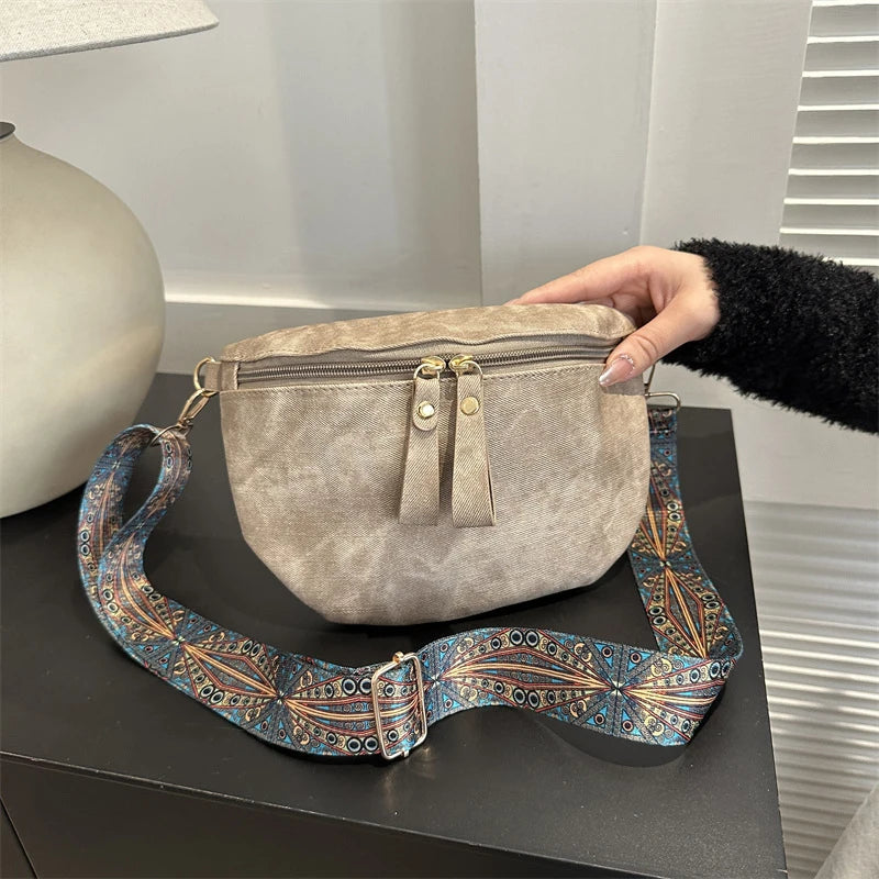 Sartrouville, sac banane simili cuir, ligne hobo, vue produit 3 (3 sur 9)
