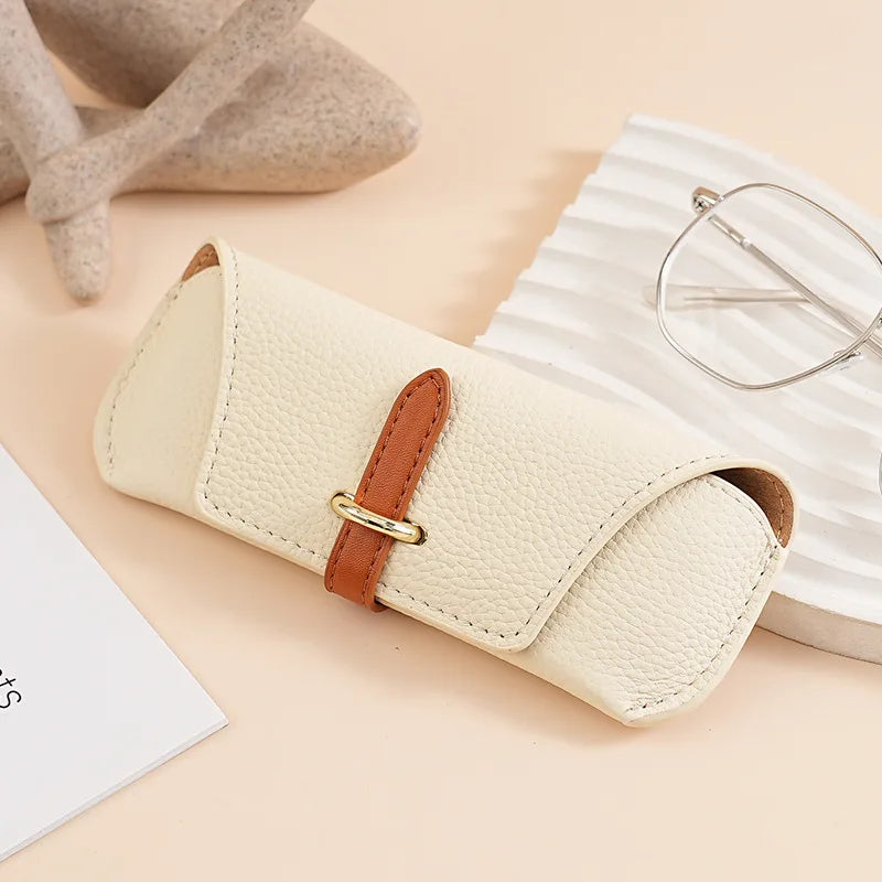 Le Havre, étui à lunettes de soleil simili cuir, ligne rétro, vue produit 8 (8 sur 11)