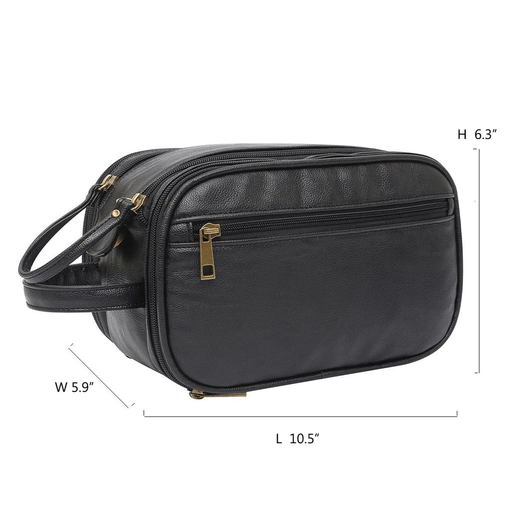 Saint-Martin-d'Hères, trousse de rasage simili cuir, grand format, vue produit 2 (2 sur 8)