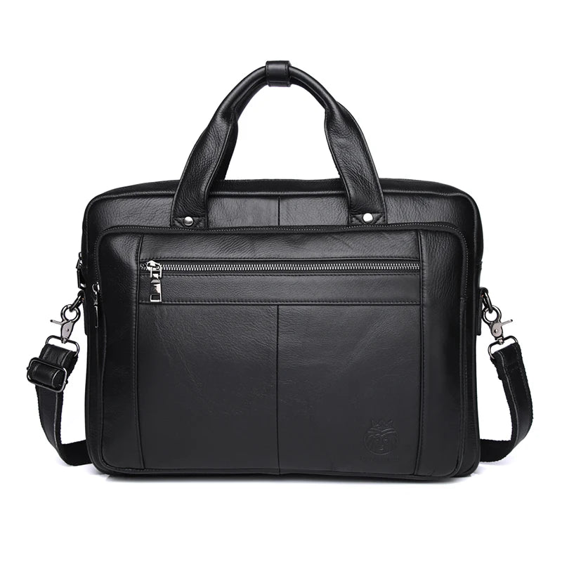 Pau, porte-documents en cuir véritable, ordinateur 16 pouces, vue produit 7 (7 sur 7)
