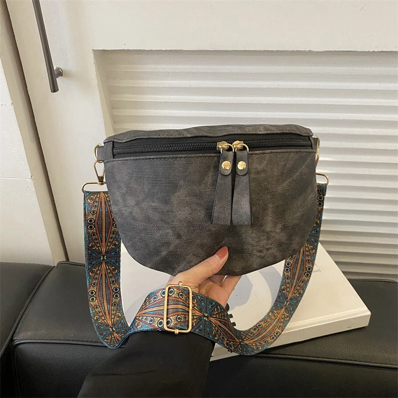 Sartrouville, sac banane simili cuir, ligne hobo, vue produit 7 (7 sur 9)