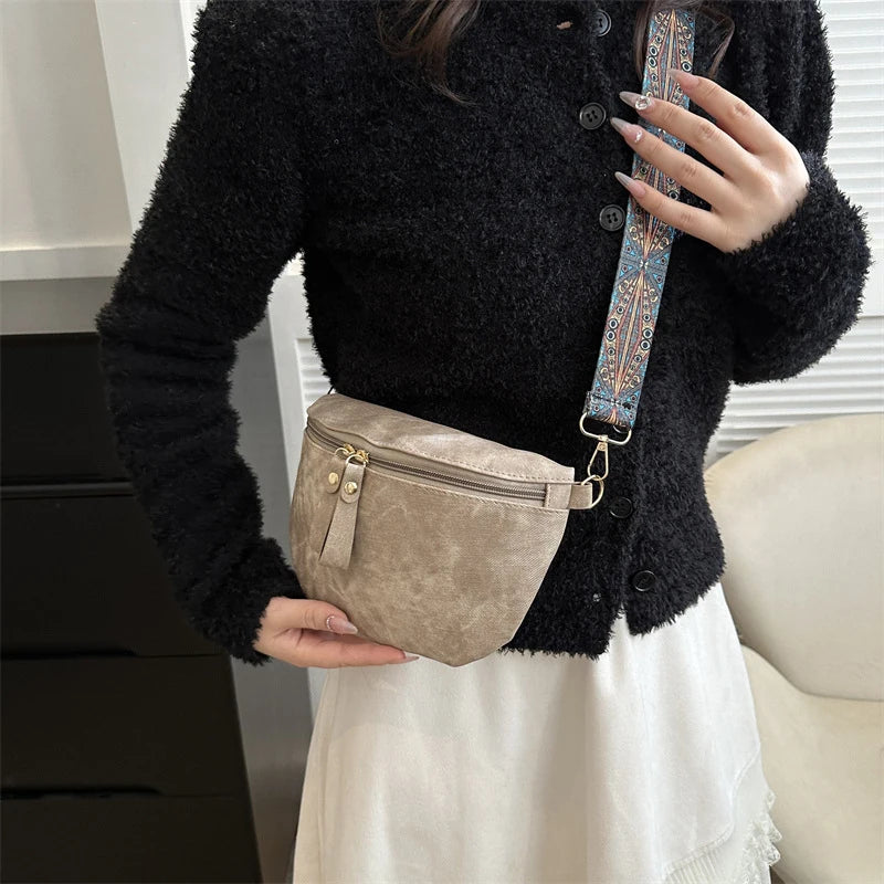 Sartrouville, sac banane simili cuir, ligne hobo, vue produit 4 (4 sur 9)