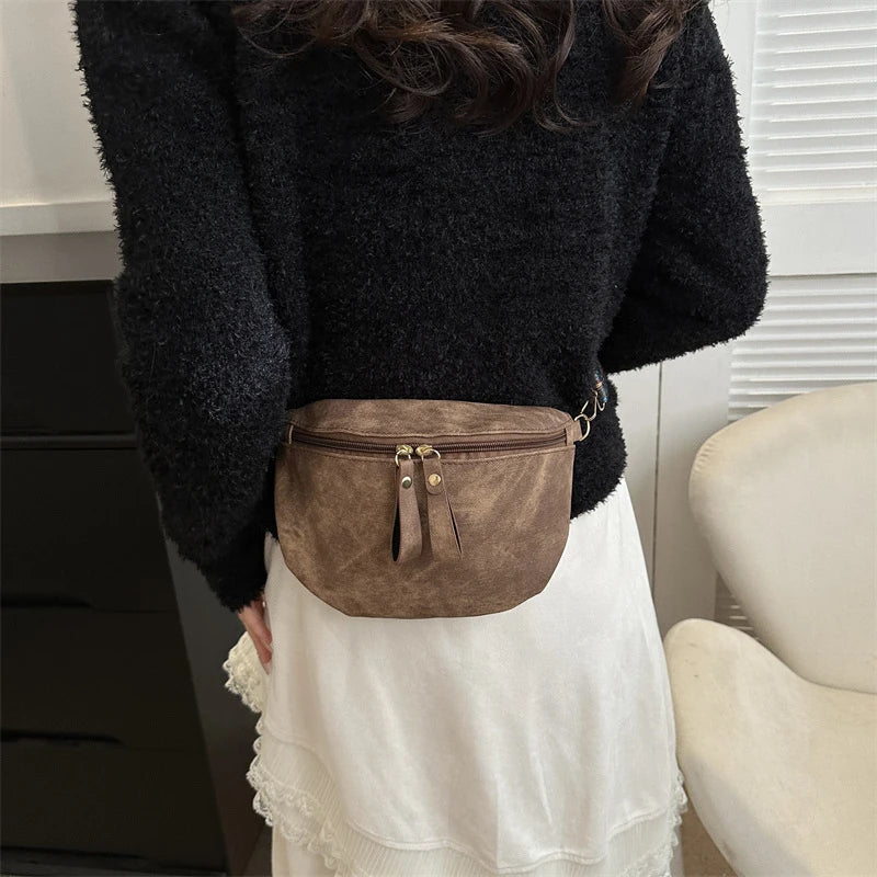 Sartrouville, sac banane simili cuir, ligne hobo, vue produit 2 (2 sur 9)