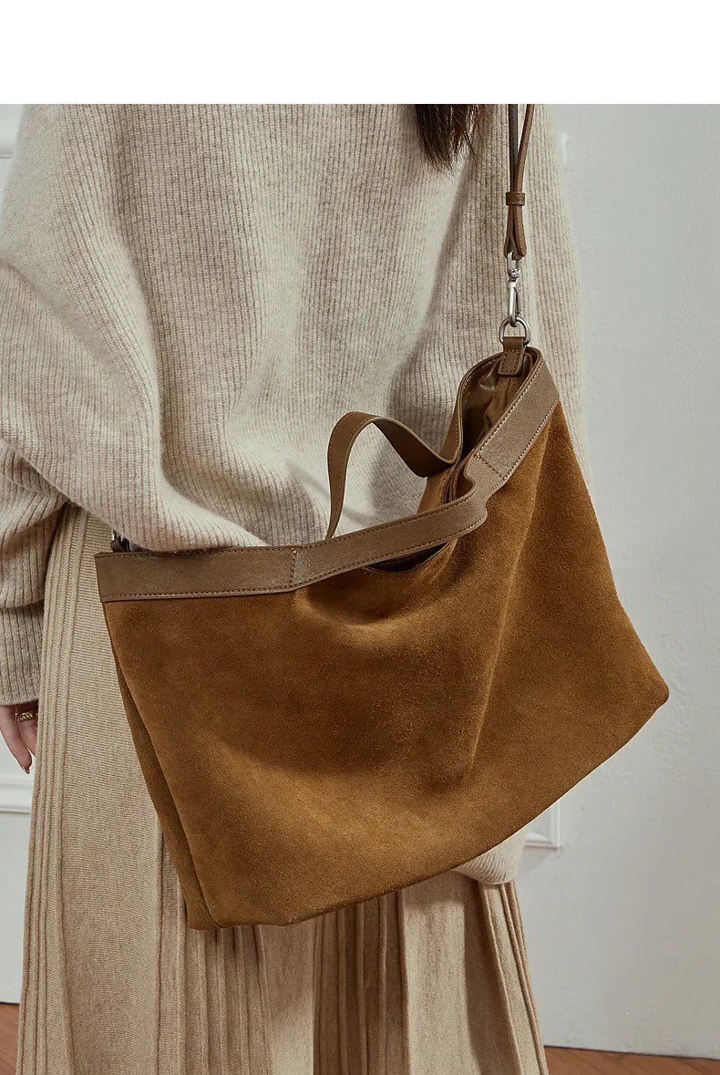 Vannes, sac à main en cuir véritable, grande capacité, vue produit 6 (6 sur 9)