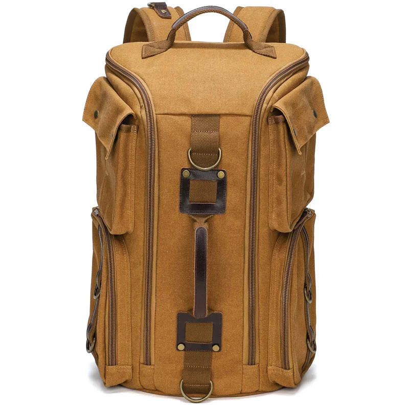 Antony, sac à dos en toile cirée et cuir, ligne vintage, photo principale (1 sur 9)