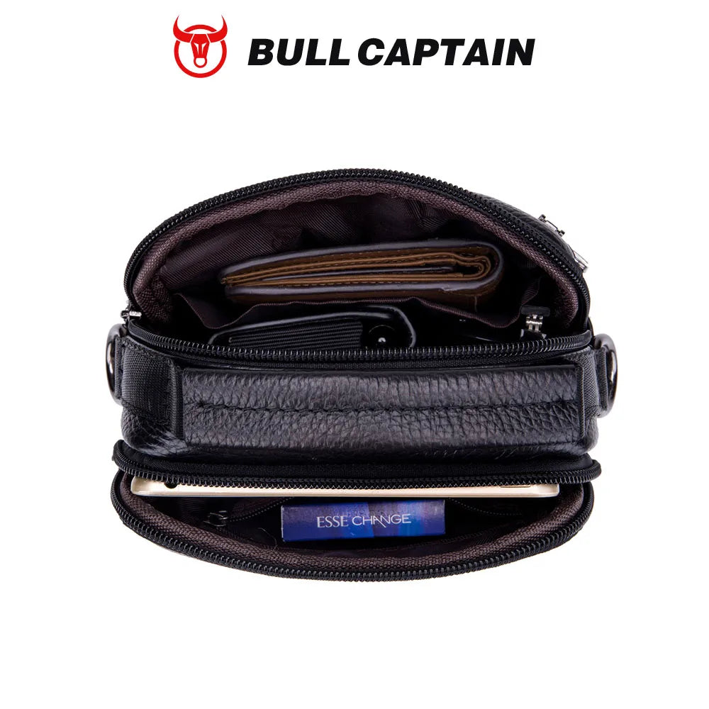Gagny, sacoche bandoulière en cuir véritable, petit format, vue produit 5 (5 sur 7)