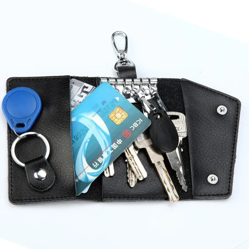Brest, étui porte-clés en cuir véritable, poche organisatrice, vue produit 3 (3 sur 10)