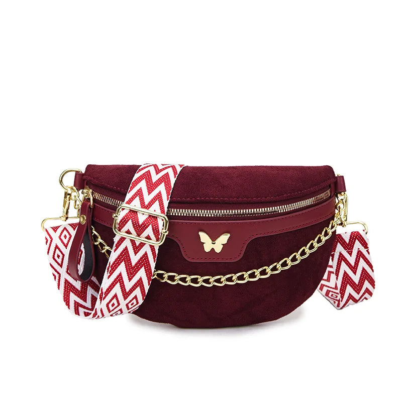Noisy-le-Sec, sac de poitrine en faux daim, esprit bohème, vue produit 7 (7 sur 9)
