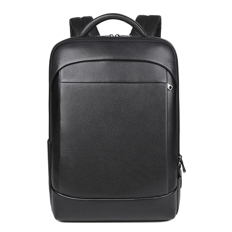 Pantin, sac à dos en cuir véritable, 15,6 pouces, vue produit 4 (4 sur 6)
