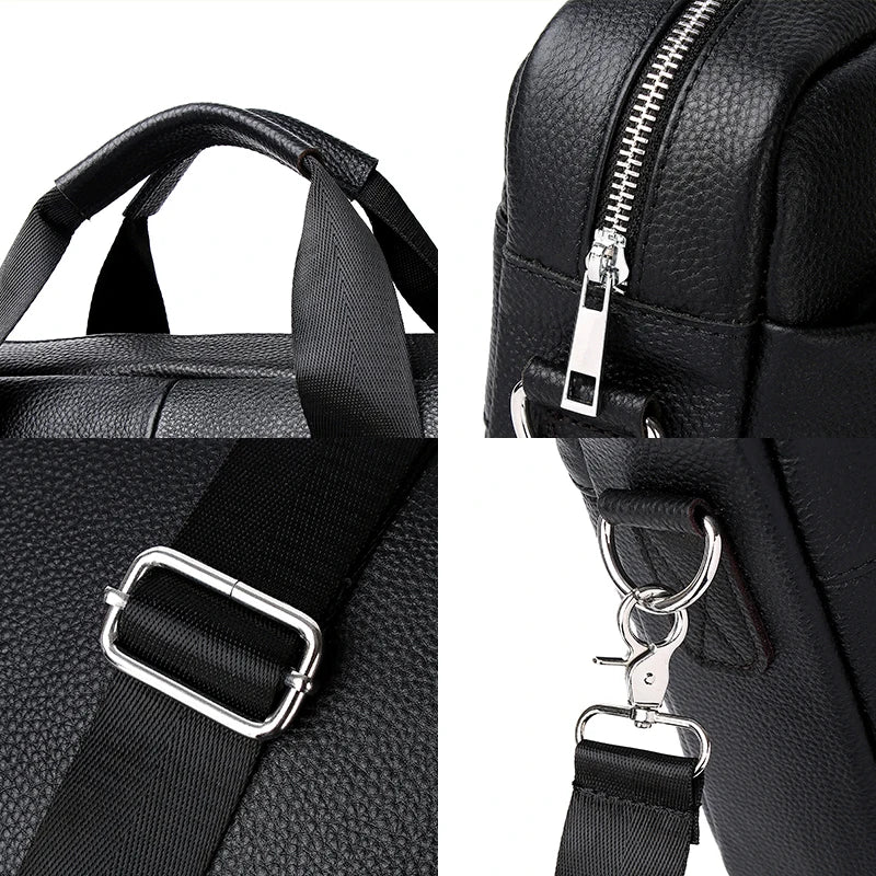 Béziers, porte-documents en cuir véritable, ordinateur 15 pouces, vue produit 5 (5 sur 8)