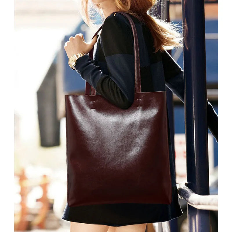 Blois, sac cabas en cuir véritable, fermeture zippée, vue produit 2 (2 sur 10)
