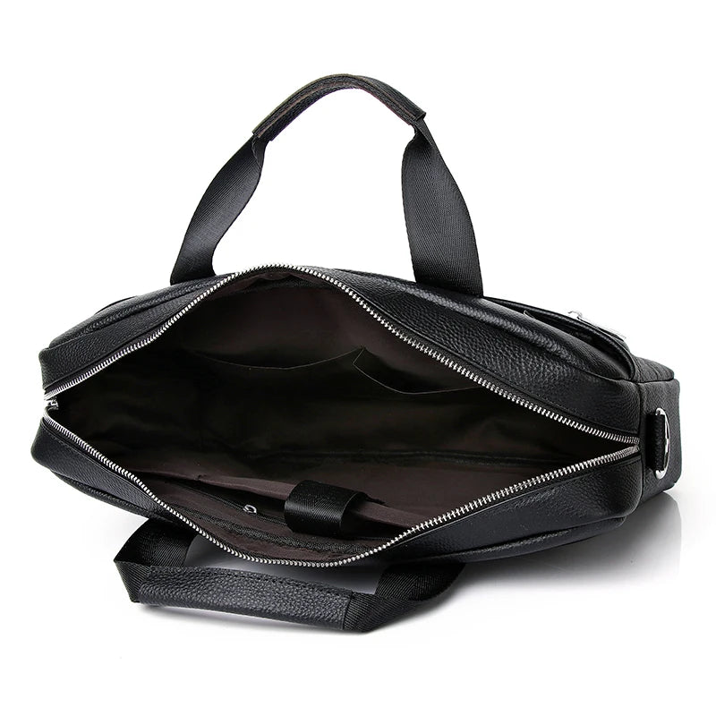 Béziers, porte-documents en cuir véritable, ordinateur 15 pouces, vue produit 4 (4 sur 8)