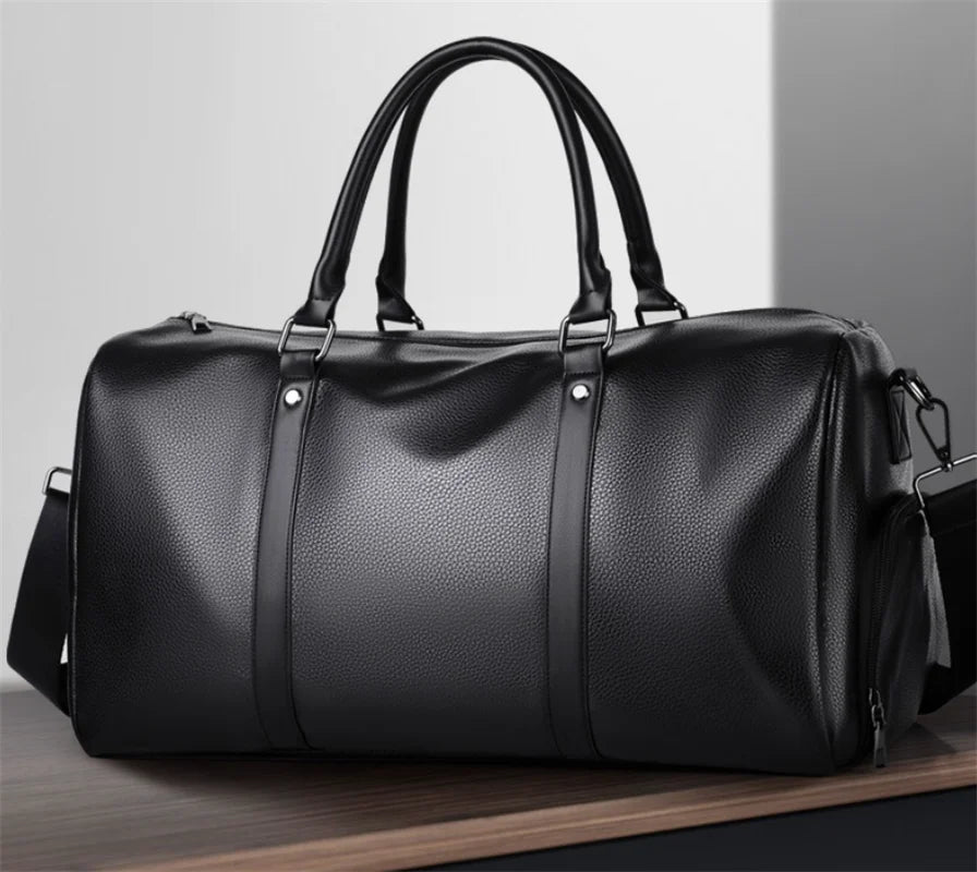 Sète, sac de sport simili cuir, imperméable et rétro, vue produit 7 (7 sur 7)