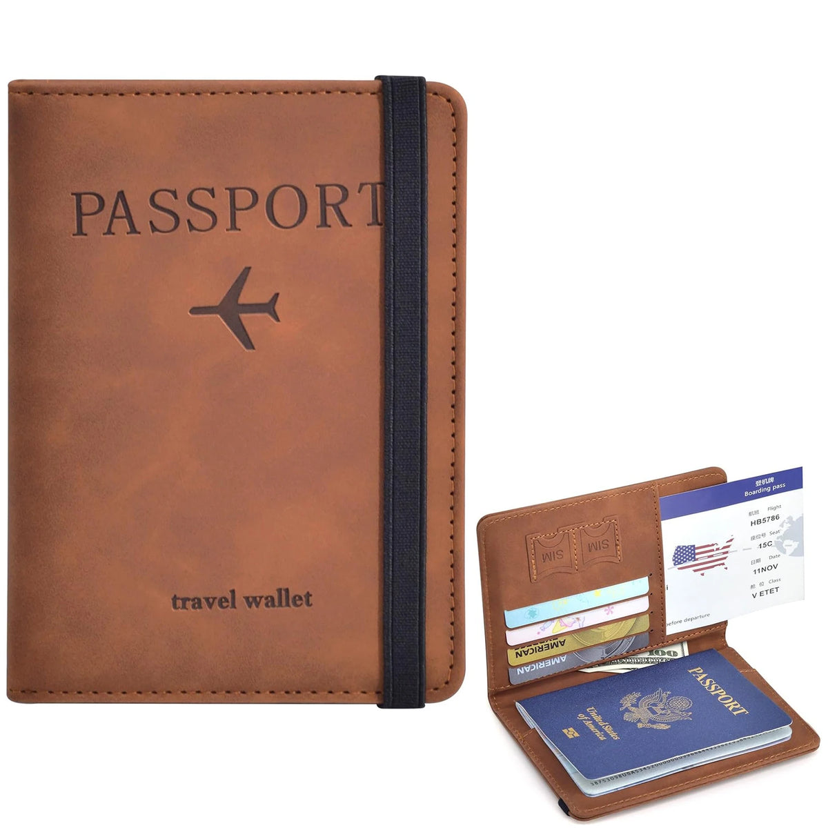 Champigny-sur-Marne, porte-passeport simili cuir, format voyage, photo principale (1 sur 12)