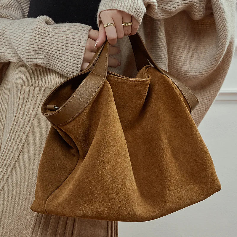 Vannes, sac à main en cuir véritable, grande capacité, vue produit 2 (2 sur 9)