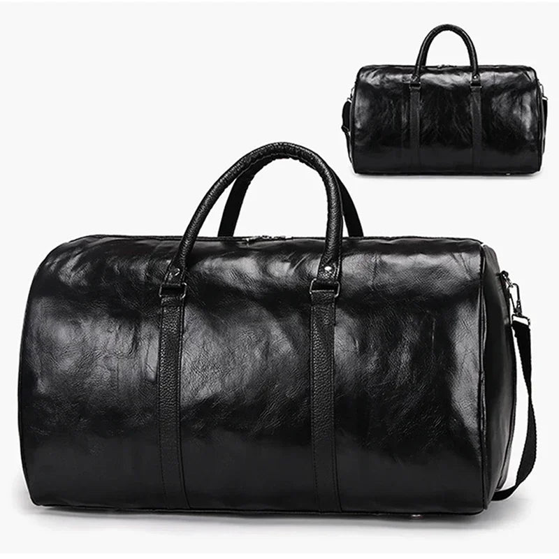 Annecy, grand sac de sport simili cuir, format week-end, vue produit 9 (9 sur 12)
