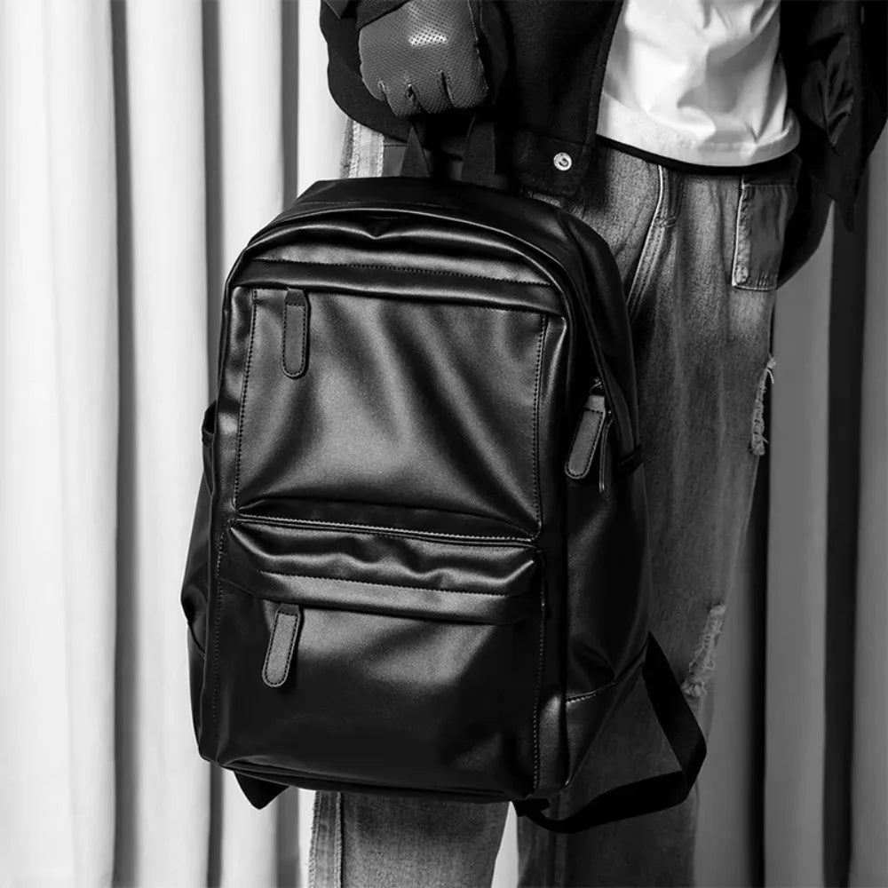 Villejuif, sac à dos simili cuir, imperméable, vue produit 6 (6 sur 6)