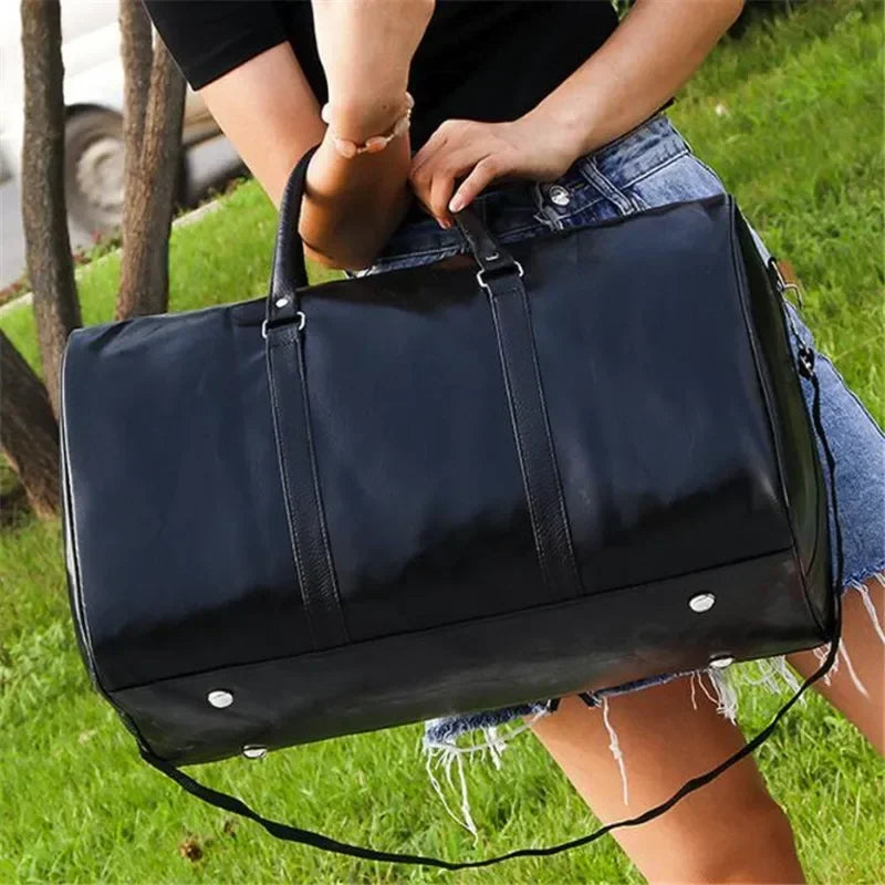 Annecy, grand sac de sport simili cuir, format week-end, vue produit 3 (3 sur 12)