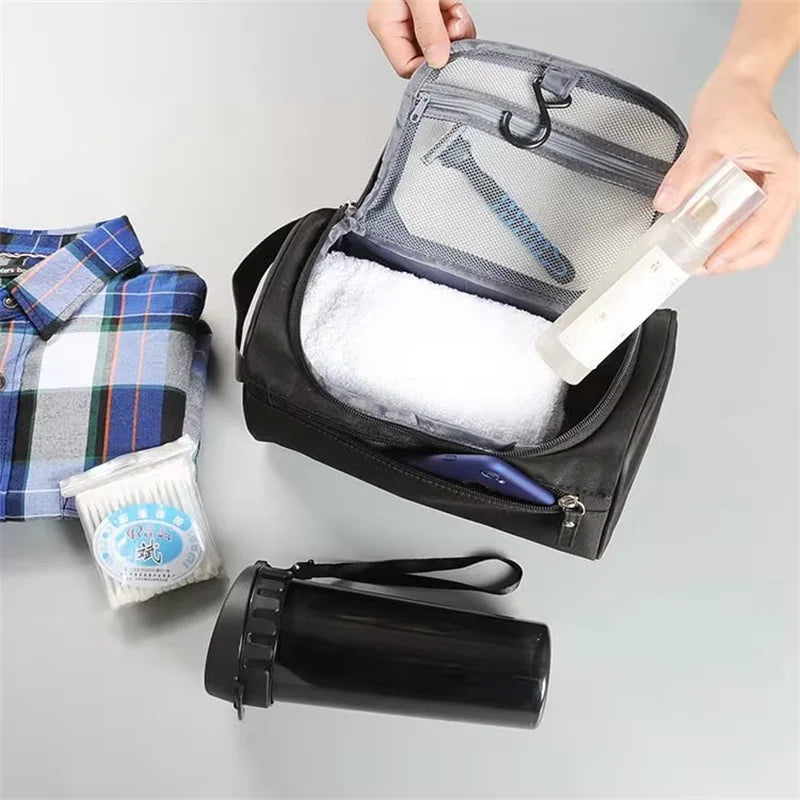 Palaiseau, trousse de toilette simili cuir, format voyage, vue produit 5 (5 sur 7)