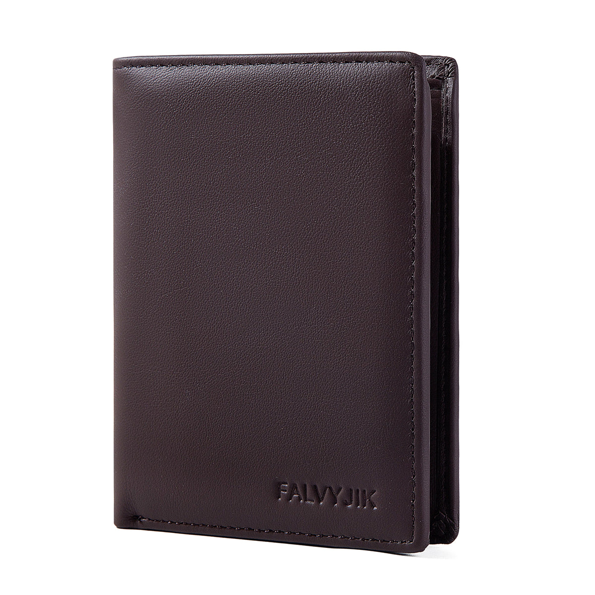 Mamoudzou, portefeuille en cuir véritable, porte-monnaie zippé, vue produit 10 (10 sur 12)