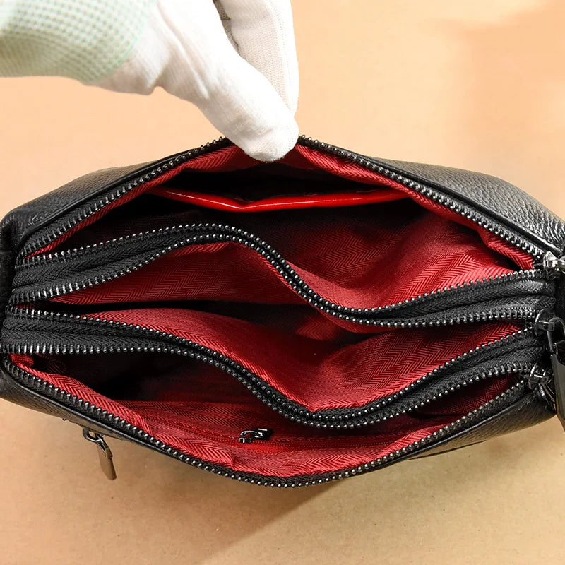 Beauvais, sac à main en cuir véritable, ligne créateur, vue produit 6 (6 sur 10)