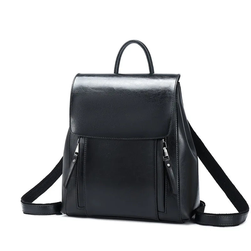 Valence, sac à dos bandoulière en cuir véritable, vue produit 7 (7 sur 10)