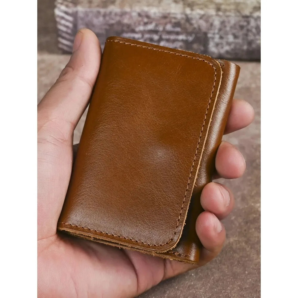 Drancy, portefeuille en cuir de vachette, format compact, vue produit 5 (5 sur 7)