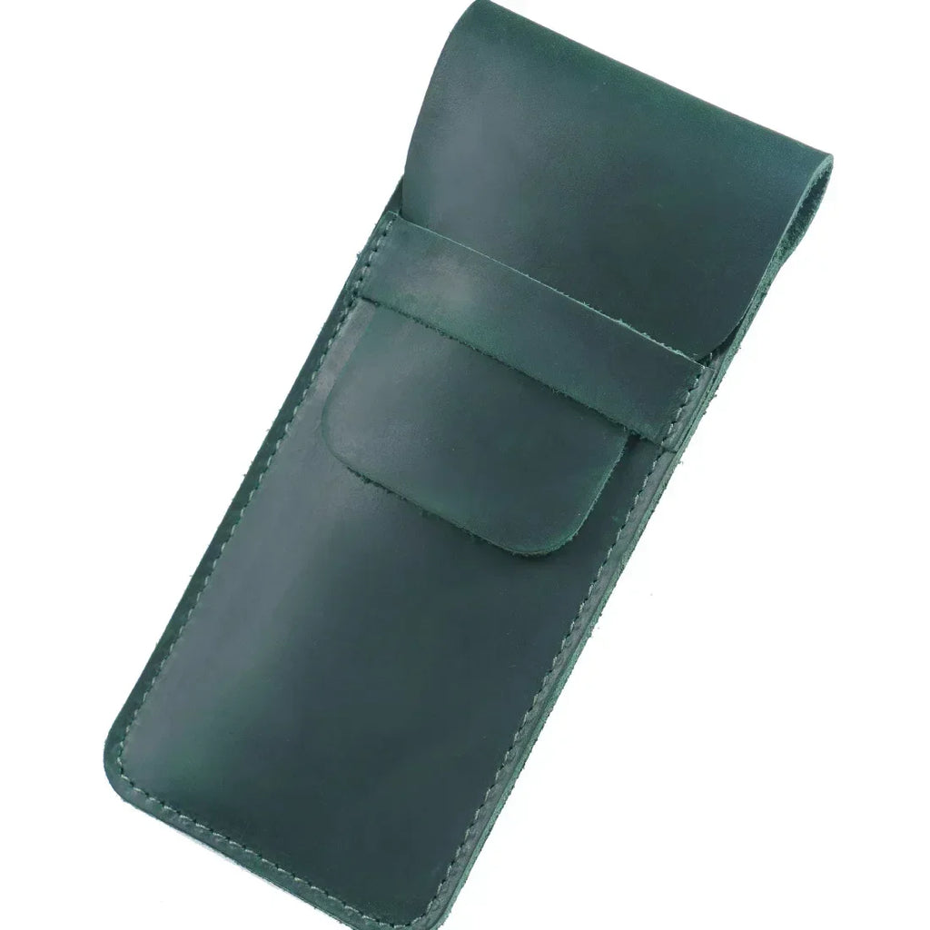 Saint-Maur-des-Fossés, porte-stylo plume en cuir véritable, fait main, vue produit 17 (17 sur 20)