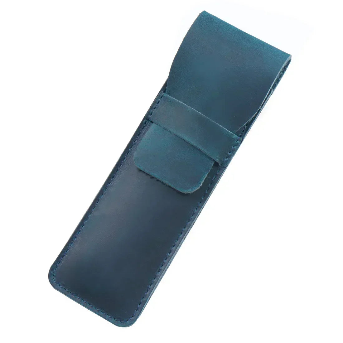 Saint-Maur-des-Fossés, porte-stylo plume en cuir véritable, fait main, vue produit 10 (10 sur 20)