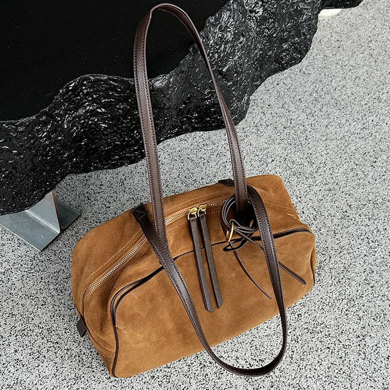 Toulouse, cabas en cuir de vachette véritable, vue produit 7 (7 sur 8)