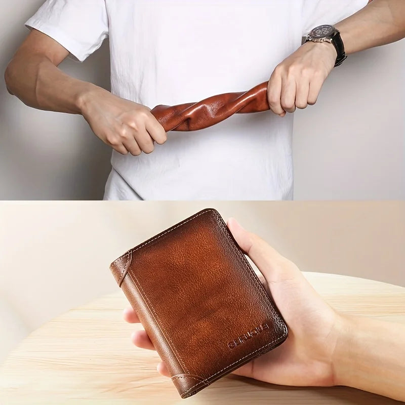 Levallois-Perret, portefeuille mince en cuir véritable, blindage rfid, vue produit 3 (3 sur 14)
