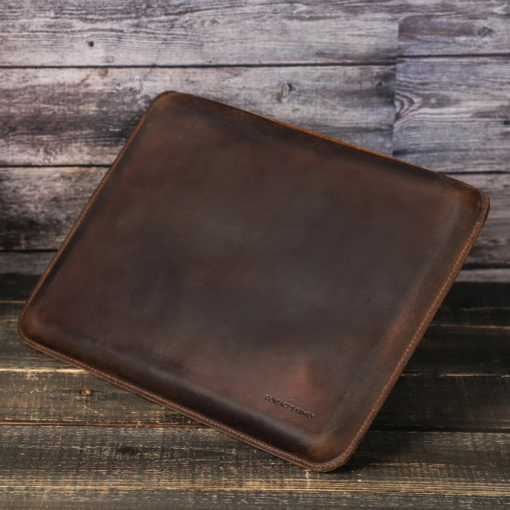 Metz, housse macbook en cuir de vache, 13 et 14 pouces, vue produit 4 (4 sur 8)