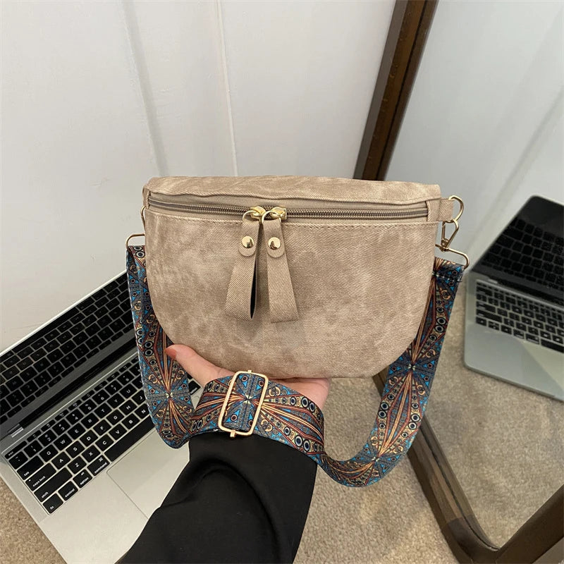 Sartrouville, sac banane simili cuir, ligne hobo, vue produit 8 (8 sur 9)