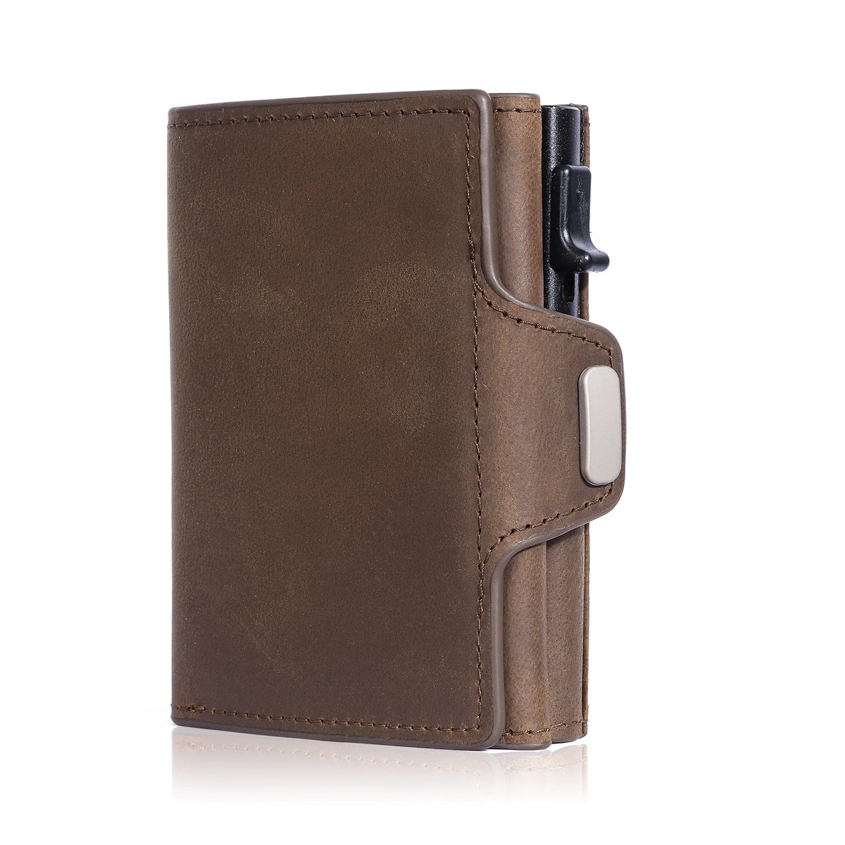 Saint-Pierre, porte-cartes pop-up en cuir véritable, blocage rfid, vue produit 8 (8 sur 10)