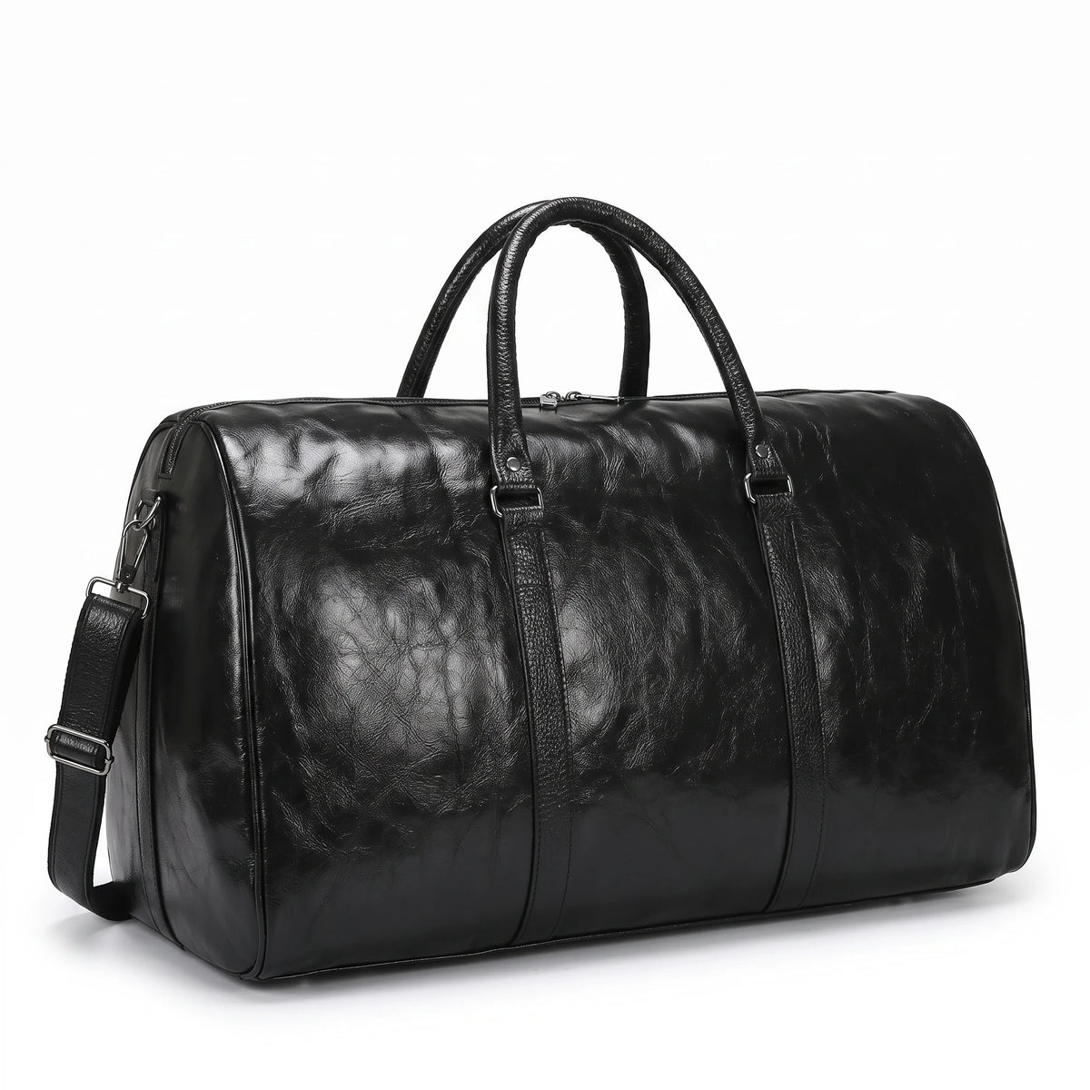 Annecy - sac de sport noir, packshot sur fond blanc