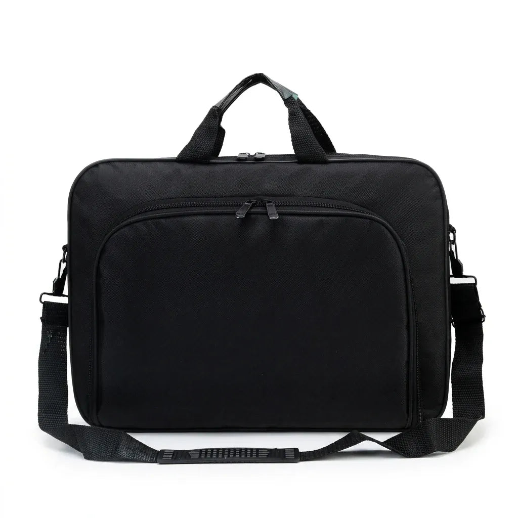 Avignon - Pochette ordinateur d'affaires, 15,6 et 17 pouces - packshot sur fond blanc, coloris noir