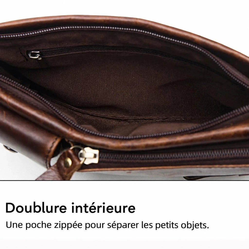 Bondy — doublure et poche intérieure zippée