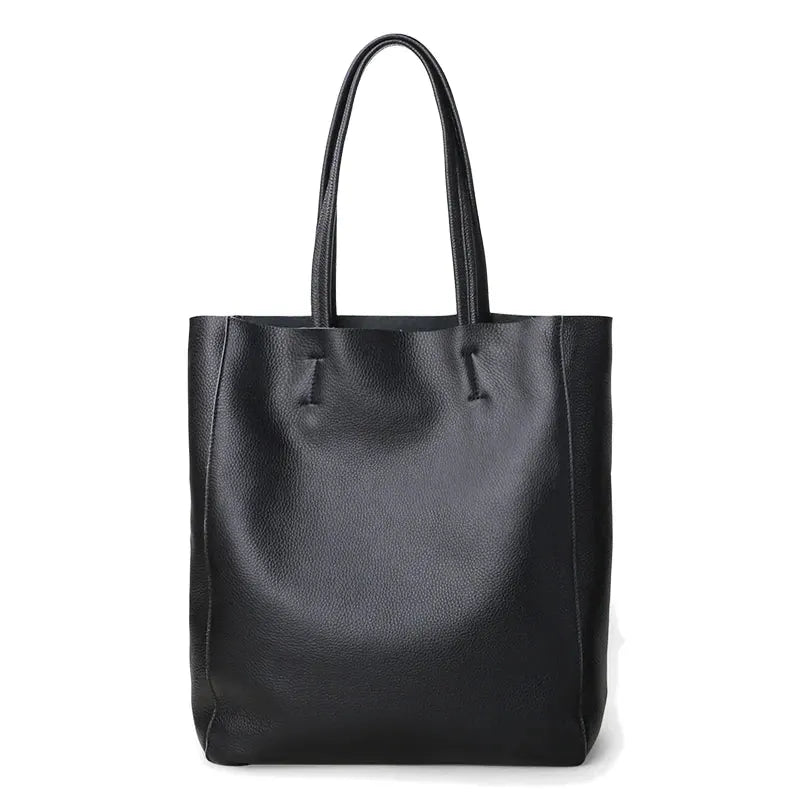 Bordeaux, cabas en cuir véritable, ligne luxe, vue produit 10 (10 sur 27)