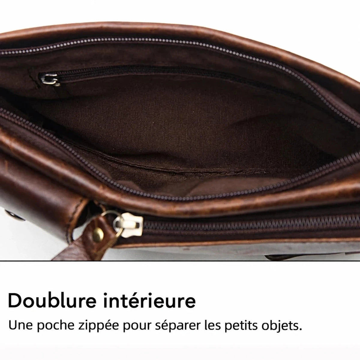 Bondy — doublure et poche intérieure zippée