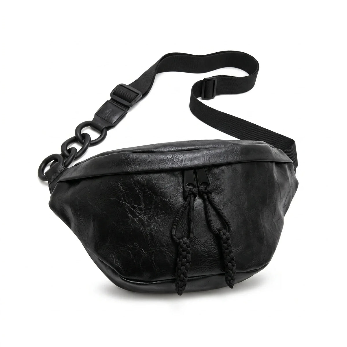 Carcassonne - sac de poitrine noir, packshot sur fond blanc