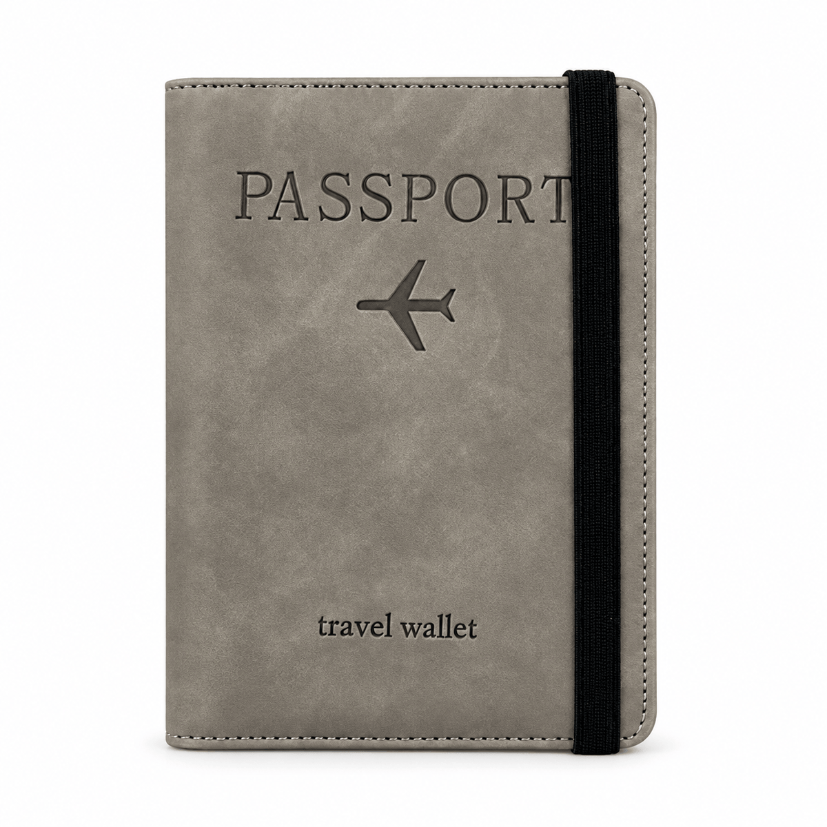 Champigny-sur-Marne — Gris — porte-passeport seul sur fond blanc