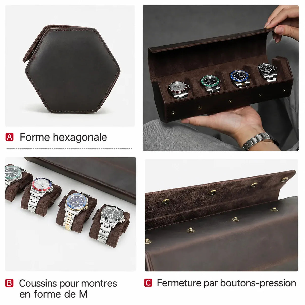 Colmar — forme et détails du boîtier