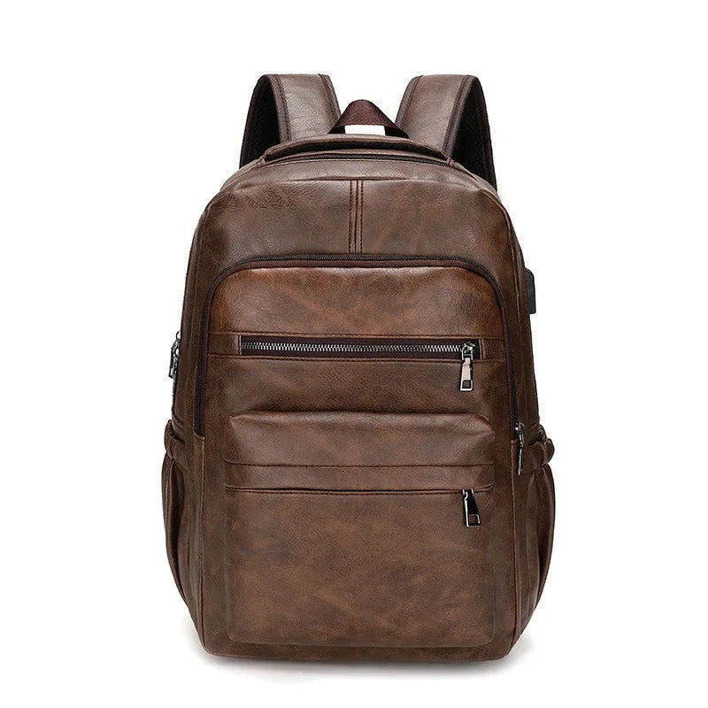 Fréjus, sac à dos simili cuir, port usb intégré, vue produit 3 (3 sur 9)