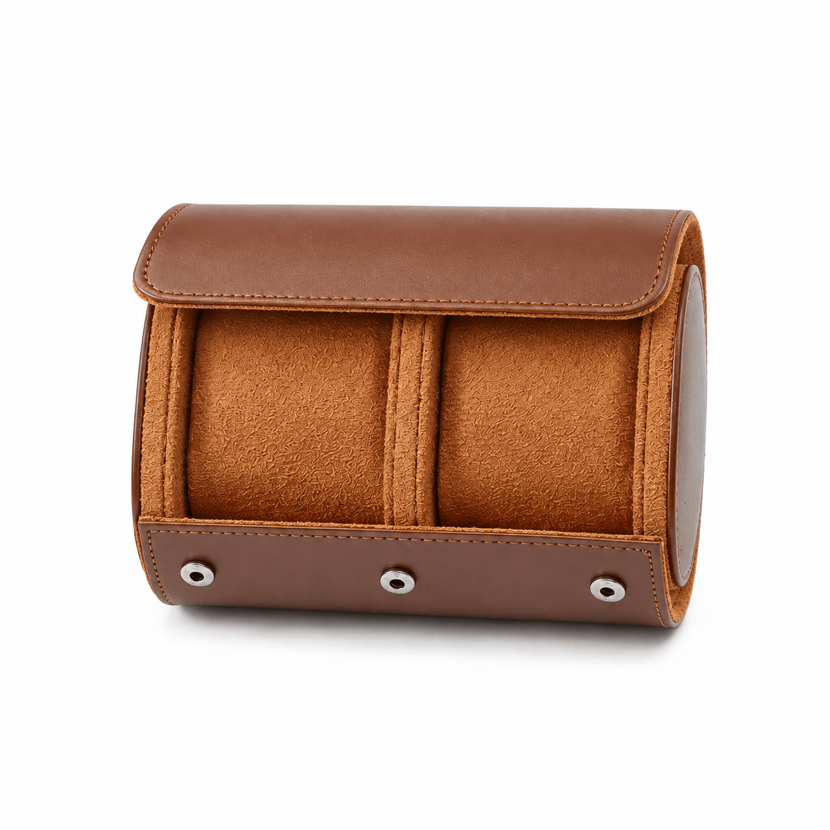 Ivry-sur-Seine — Marron — 2 montres — rouleau seul sur fond blanc