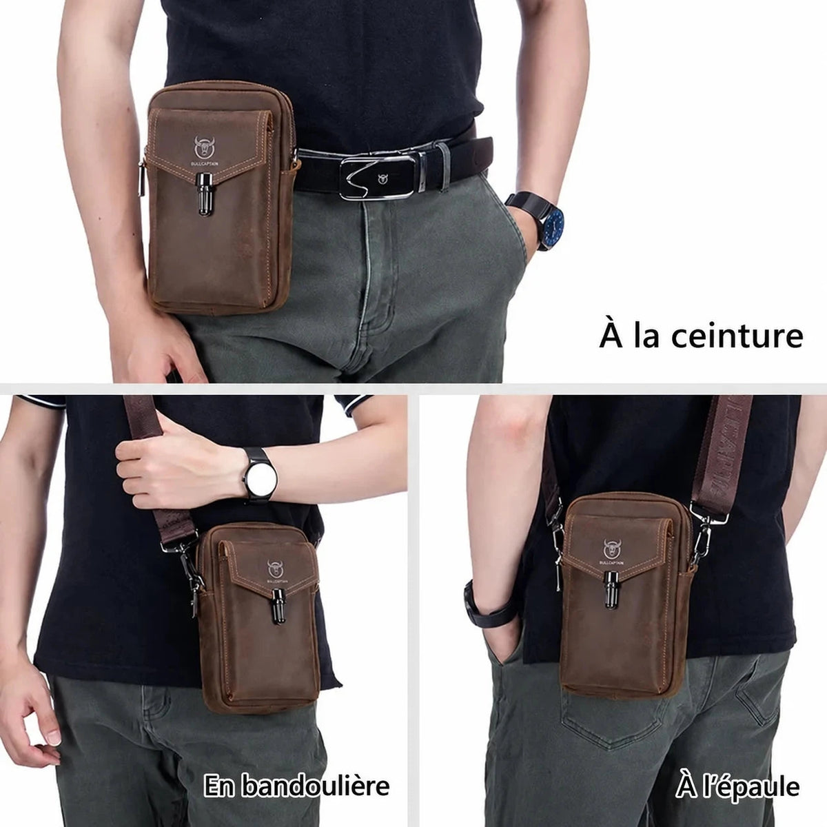 Les Abymes — porté à la ceinture, en bandoulière et à l’épaule