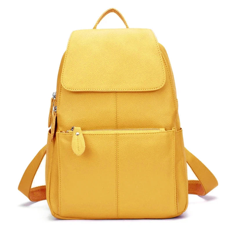 Montauban, sac à dos en cuir véritable, blanc et noir, vue produit 11 (11 sur 20)